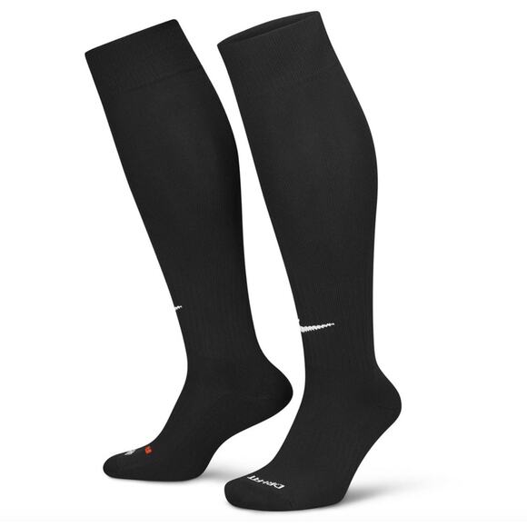 New 2 Pair Nike Performance Cushioned Knee-High Dri- Fit Black Socks Size Small - Picture 13 of 13
